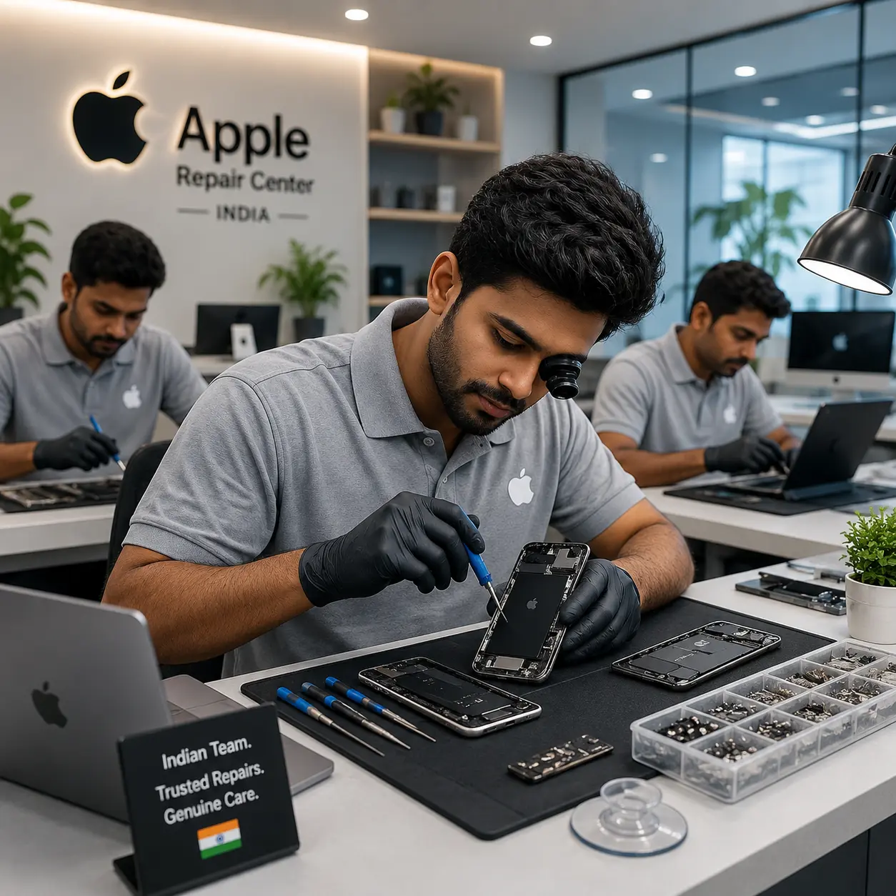 Modern repair laboratory at Profix Tech Services offering Mobile Repair Bengaluru and advanced Apple device diagnostics.