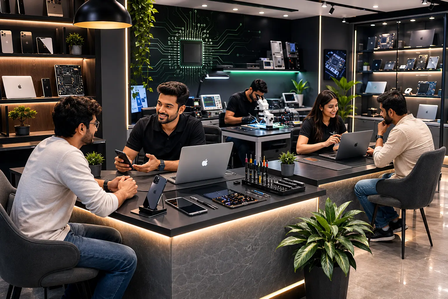 Device Repair Bengaluru support team assisting customers at Profix Tech Services.